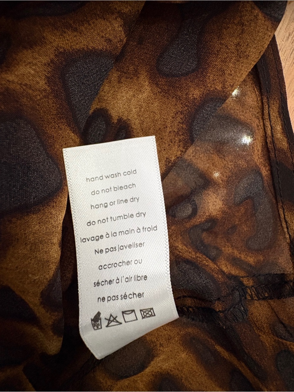 NWT Naked Wardrobe Sz XL Leopard Print Sheer Chiffon Halter Top - Picture 7 of 14